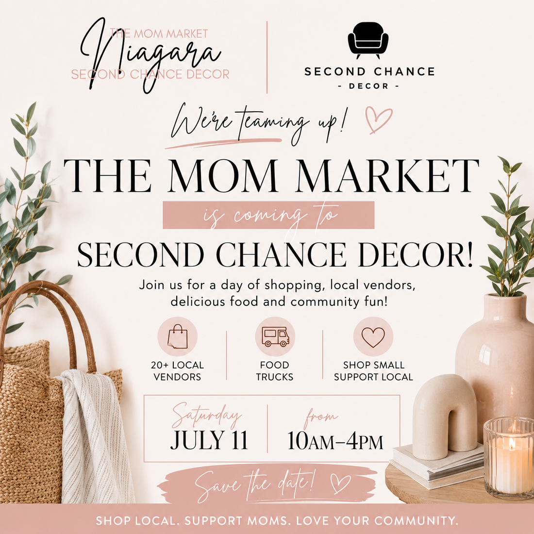 Second Chance Decor x The Mom Market Niagara
