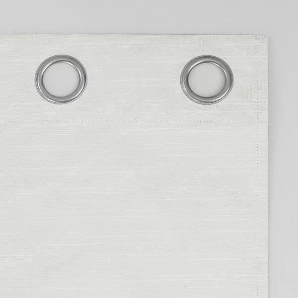 2pc 37"x84" Sun Zero Blackout Wylder Fashion Thermal Grommet Curtain Panel Pair Pearl