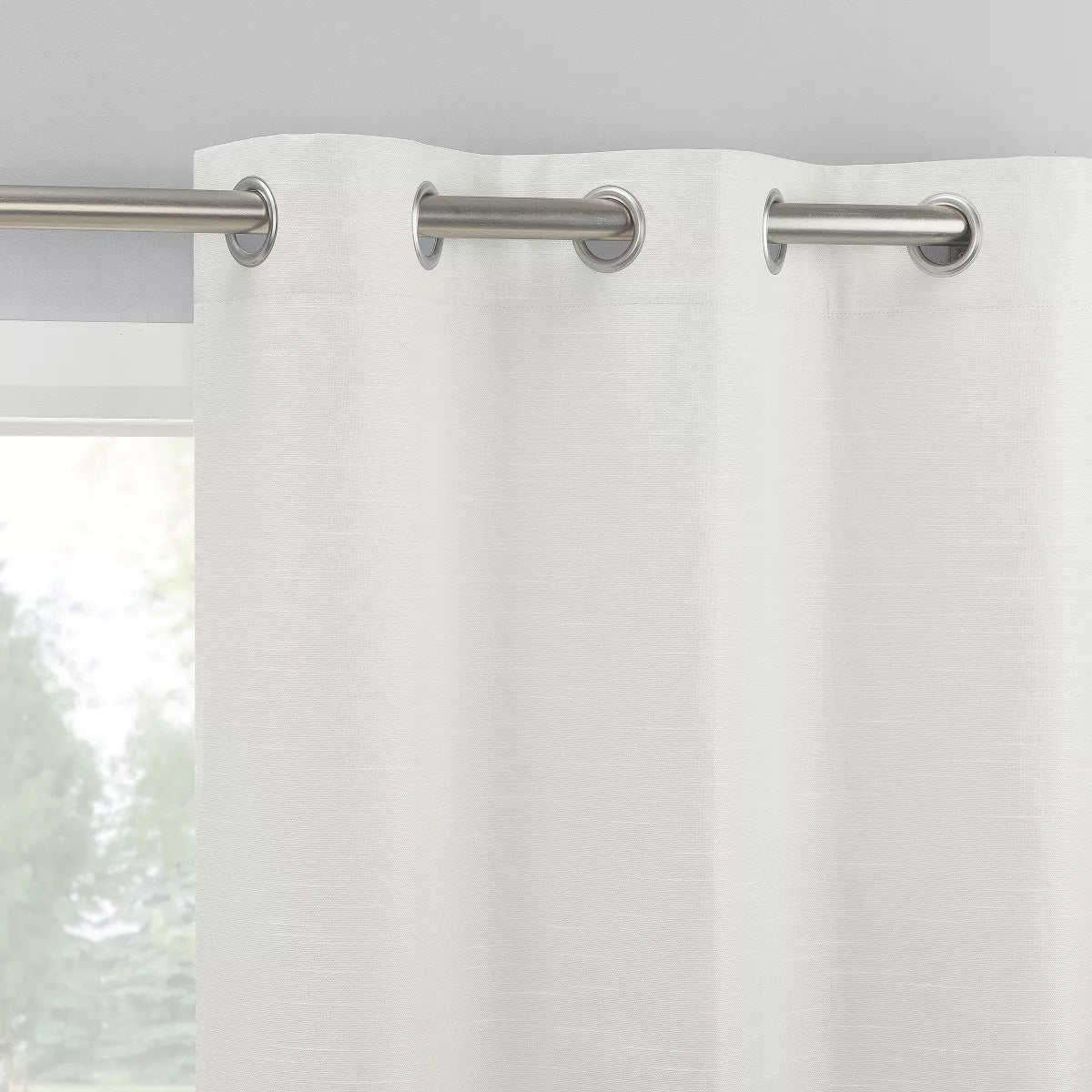 2pc 37"x84" Sun Zero Blackout Wylder Fashion Thermal Grommet Curtain Panel Pair Pearl