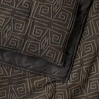 Twin/Twin Extra Long Geo Quilt and Sham Set Dark Gray - Opalhouse designed with Jungalow: Polyester Jacquard Bedding Set