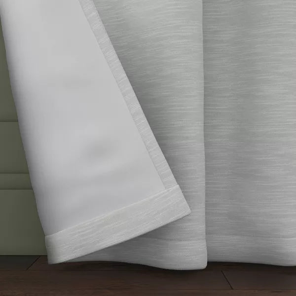 2PK 50"x84" Blackout Henna Window Curtain Panel Gray