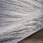2'2" x 3'9" Kathy Ireland Moroccan Blue And Grey