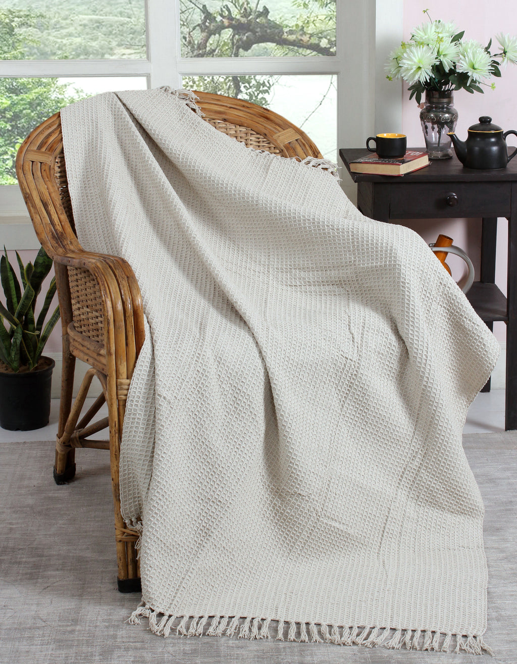 Honeycomb Cotton Throw