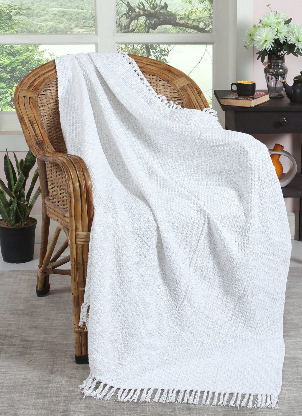 Honeycomb Cotton Throw