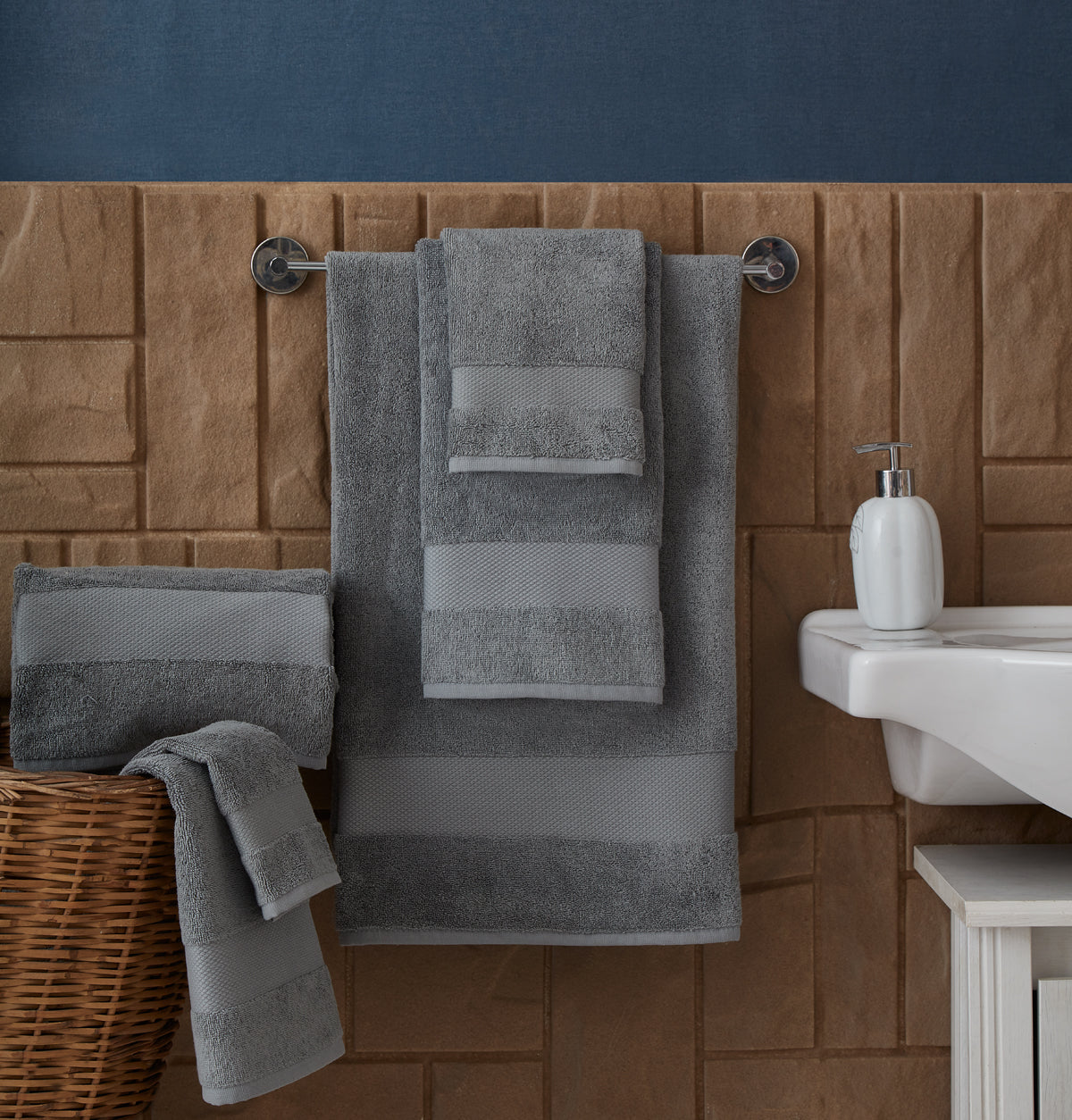 Fabstyles Diamond 100% Turkish Cotton Towel Set