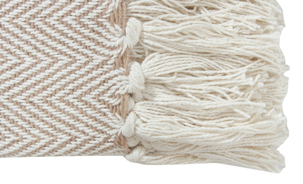 Herringbone Striped Cotton Throws