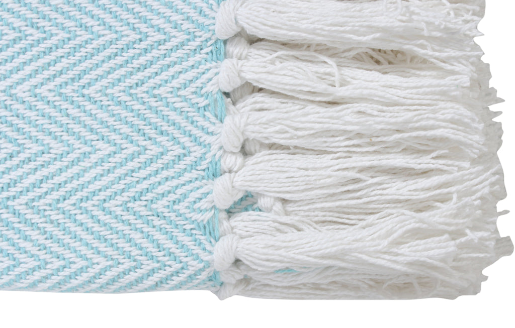 Herringbone Striped Cotton Throws