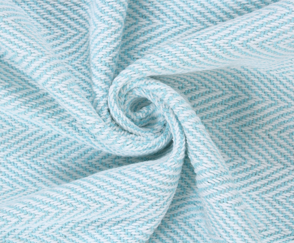 Herringbone Striped Cotton Throws