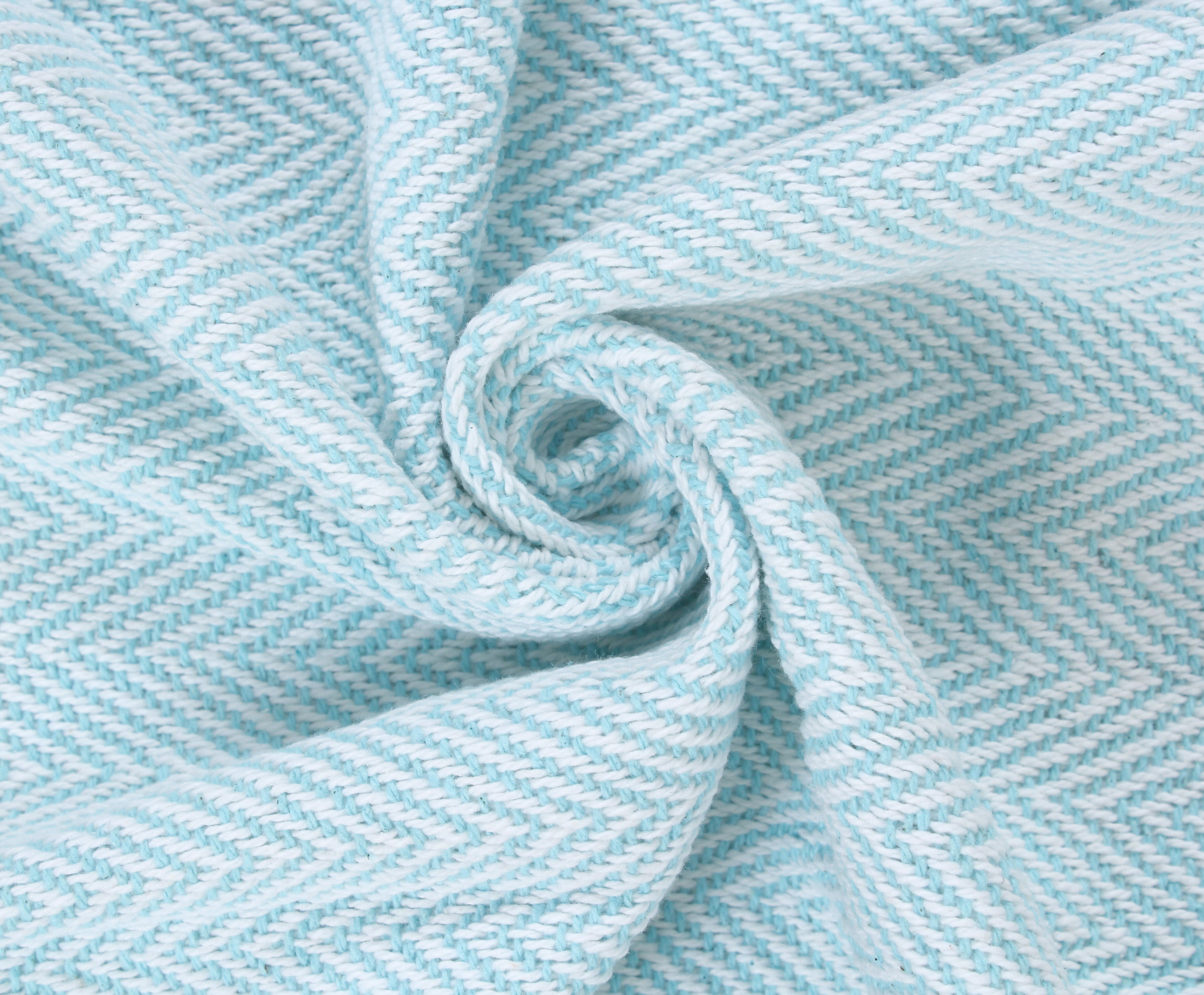 Herringbone Striped Cotton Throws