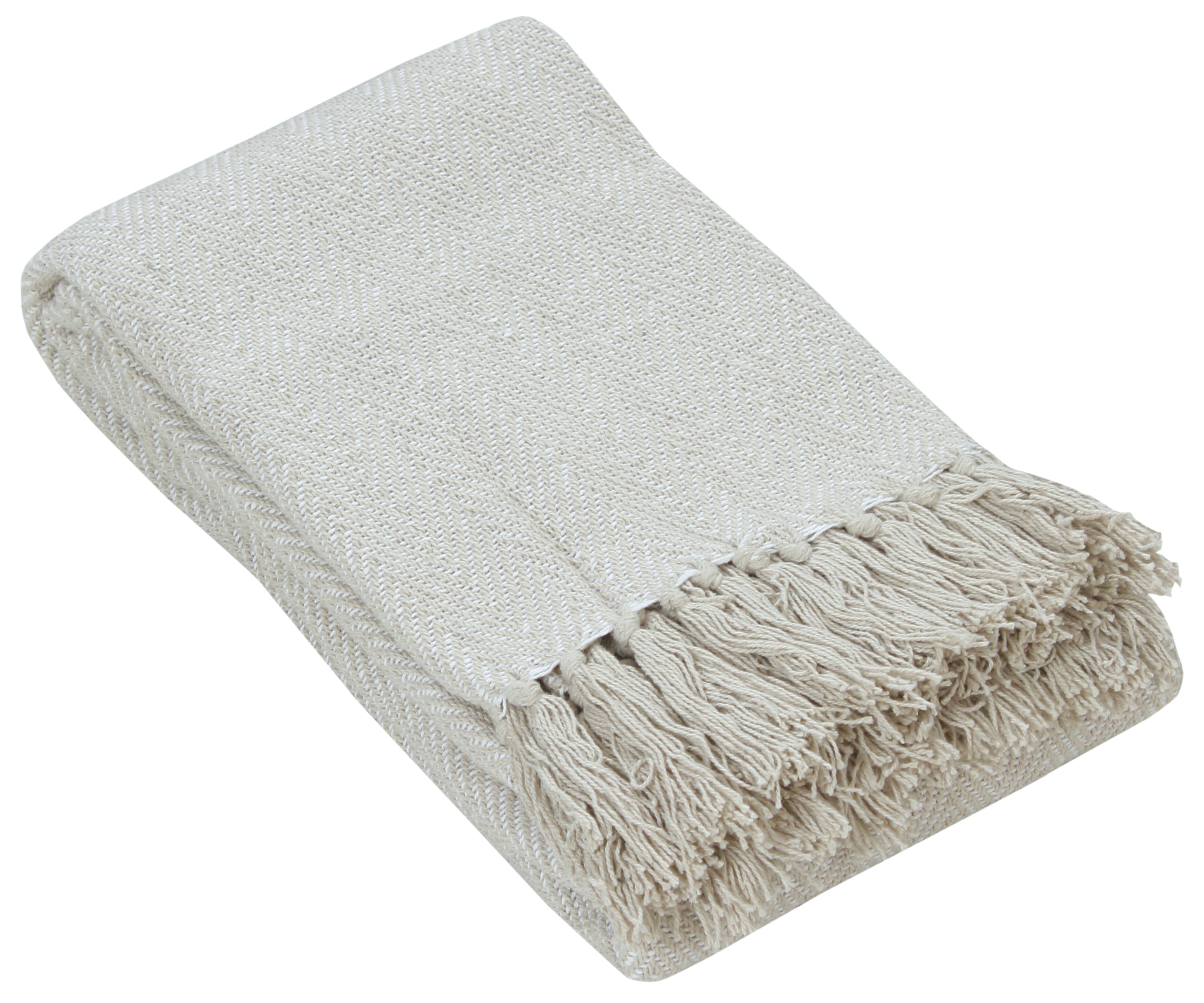Herringbone Striped Cotton Throws