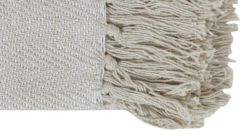 Herringbone Striped Cotton Throws