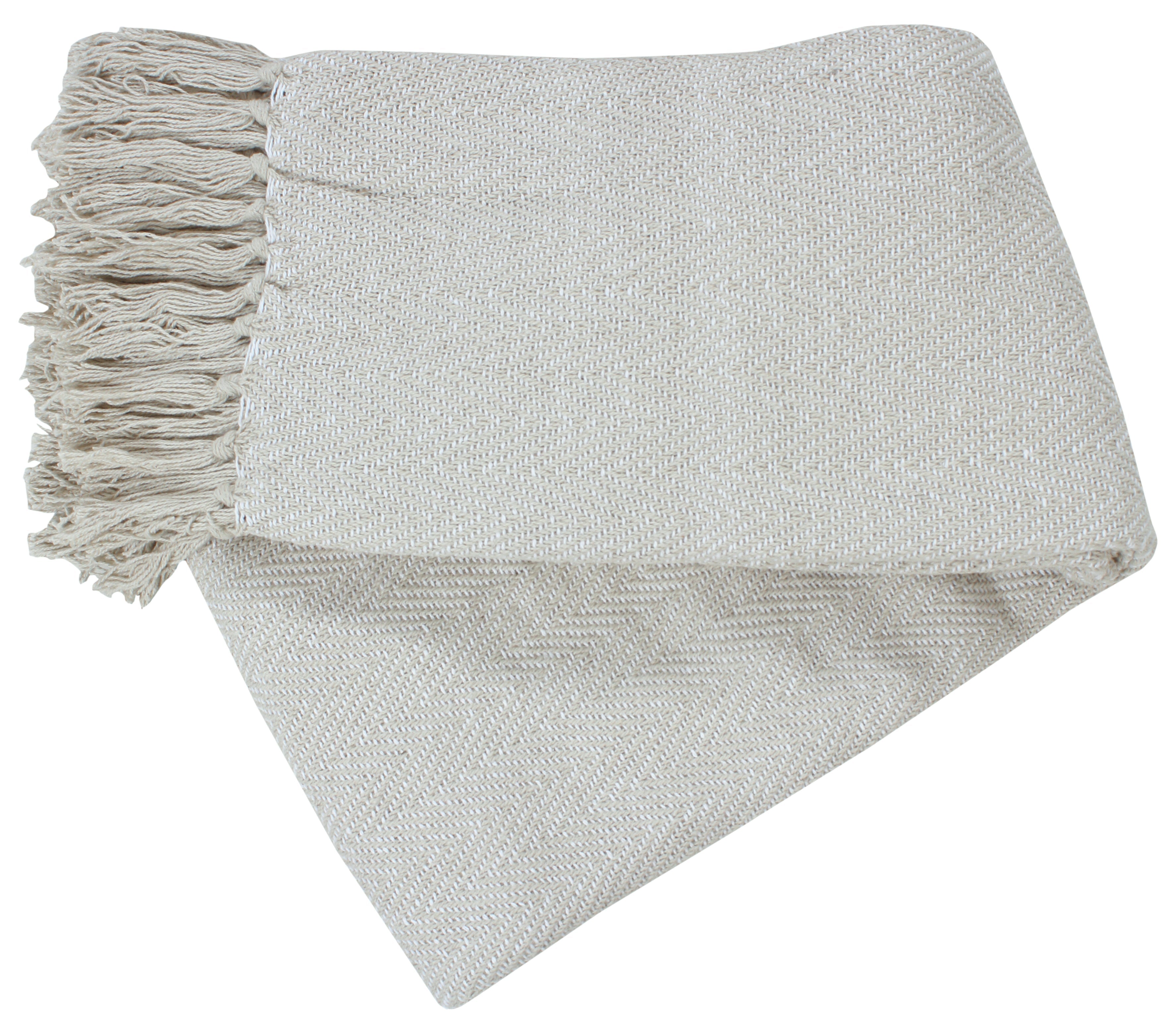 Herringbone Striped Cotton Throws