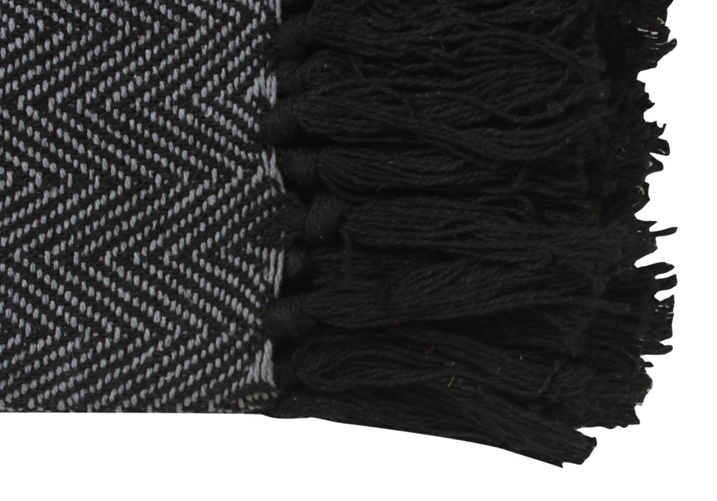 Herringbone Striped Cotton Throws