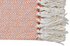 Herringbone Striped Cotton Throws