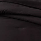 Full/Queen Washed Cotton Sateen Comforter and Sham Set Black - Threshold