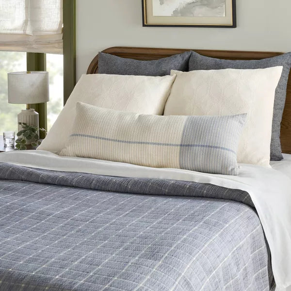 26"x26" Trellis Pattern Euro Bed Pillow Cream - Hearth & Hand with Magnolia