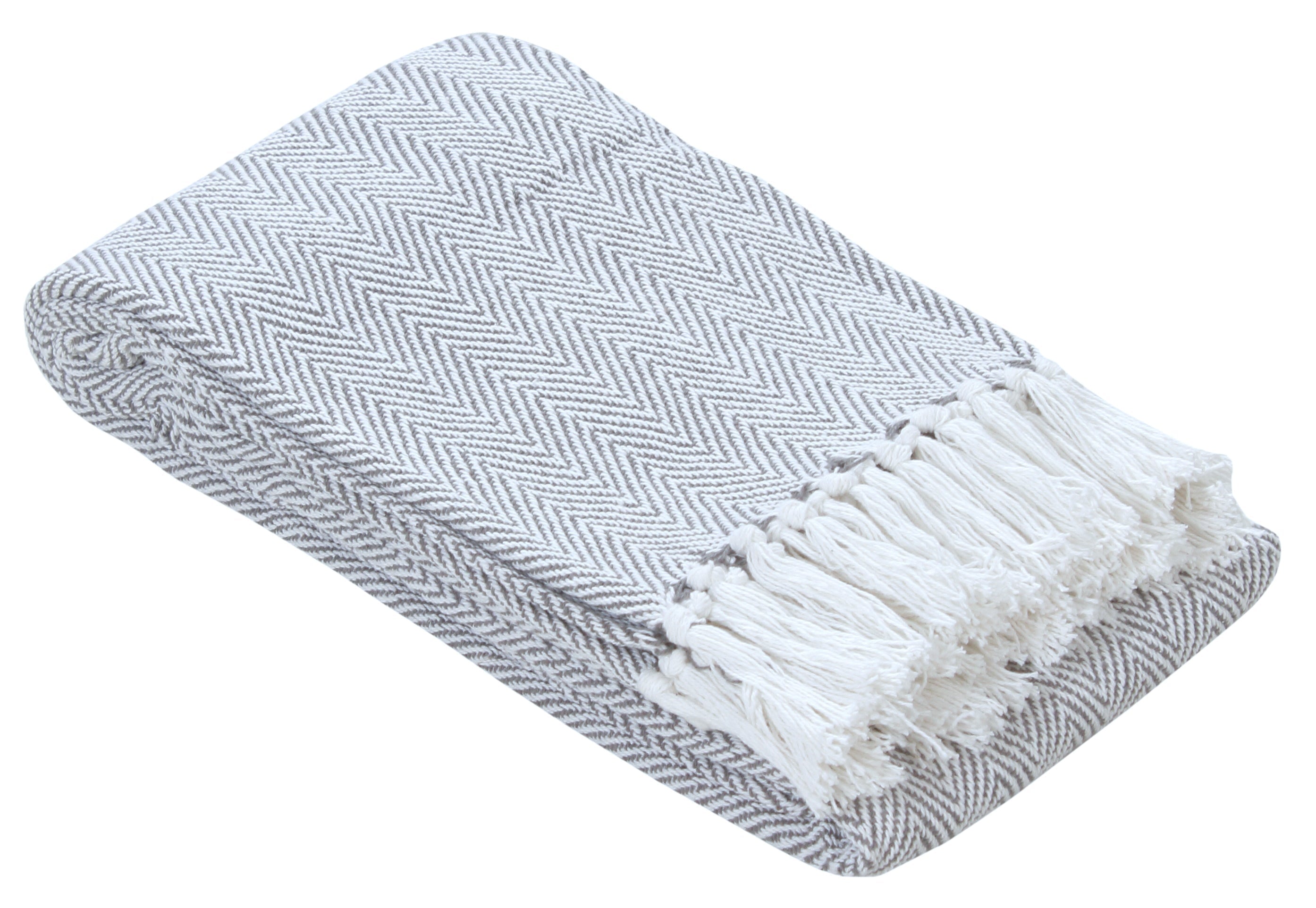 Herringbone Striped Cotton Throws
