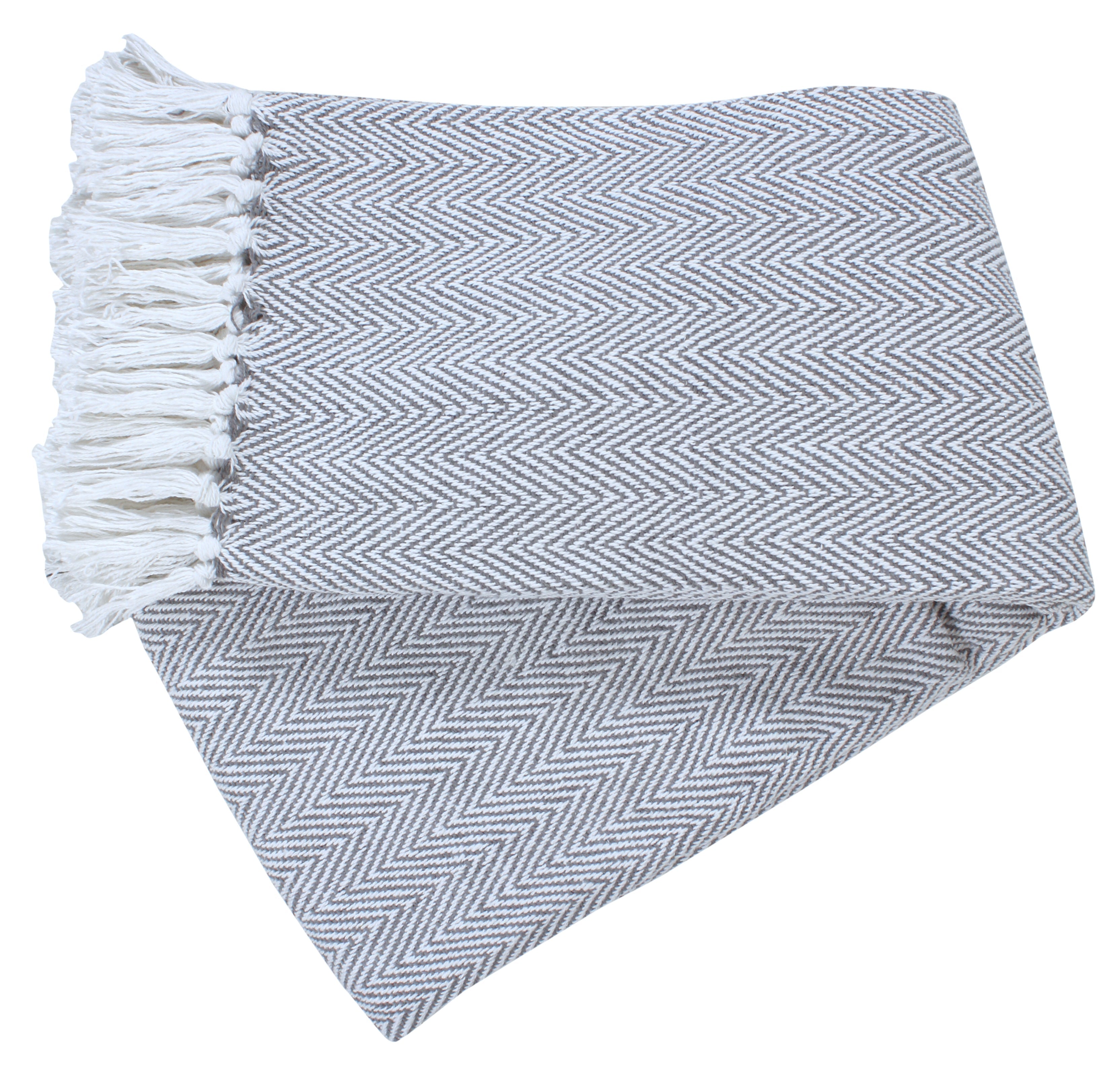 Herringbone Striped Cotton Throws