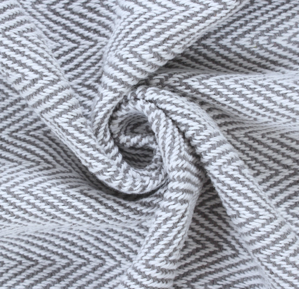 Herringbone Striped Cotton Throws