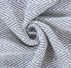 Herringbone Striped Cotton Throws