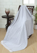 Herringbone Striped Cotton Throws