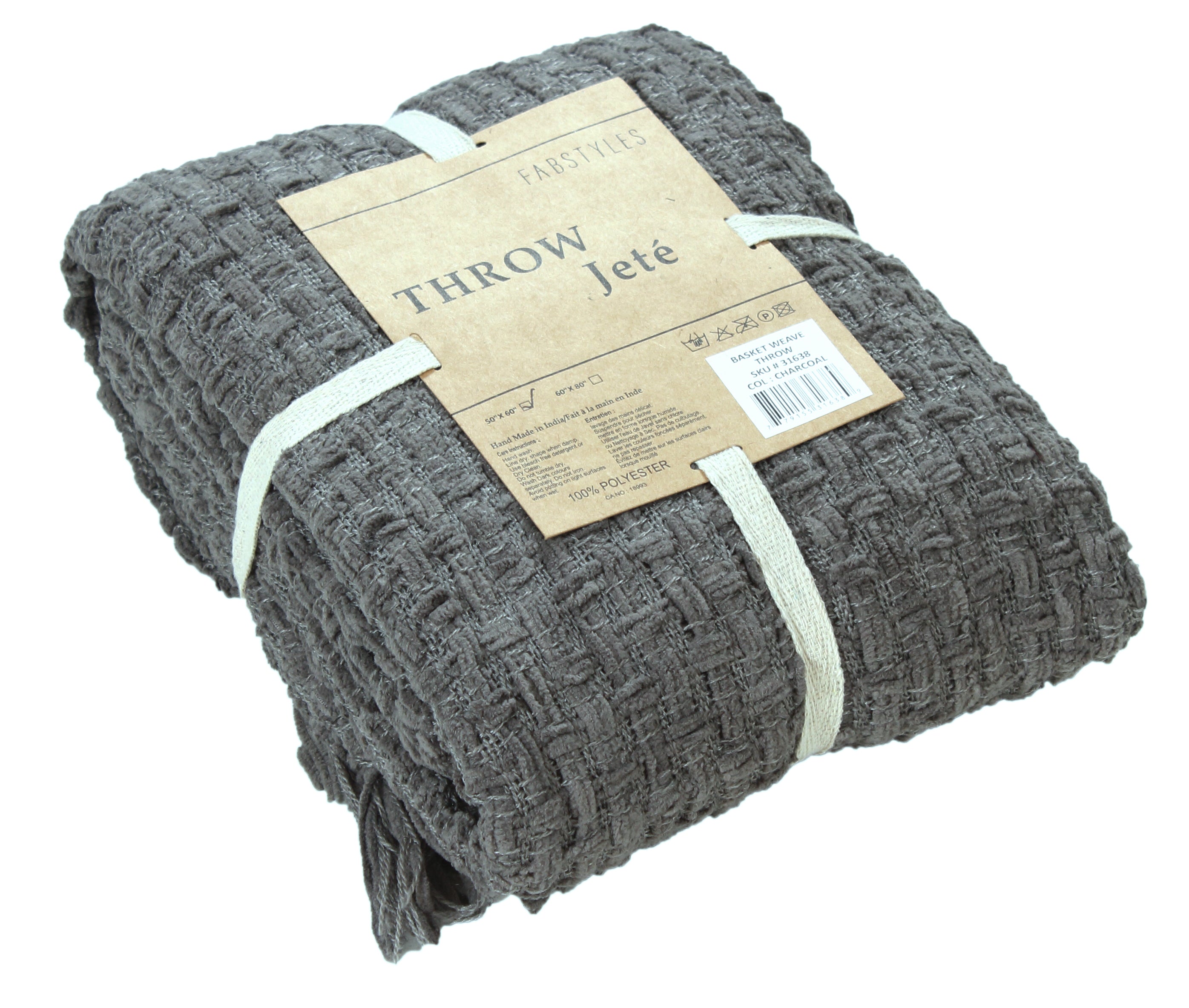 Chenille Basket Weave Throw