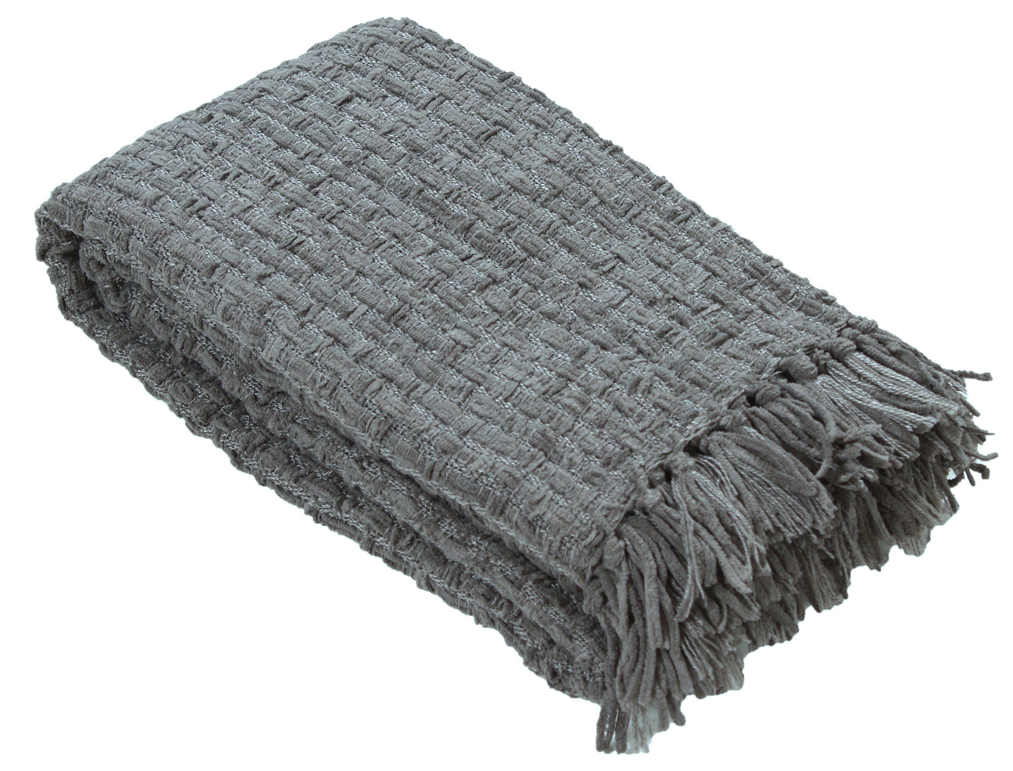 Chenille Basket Weave Throw