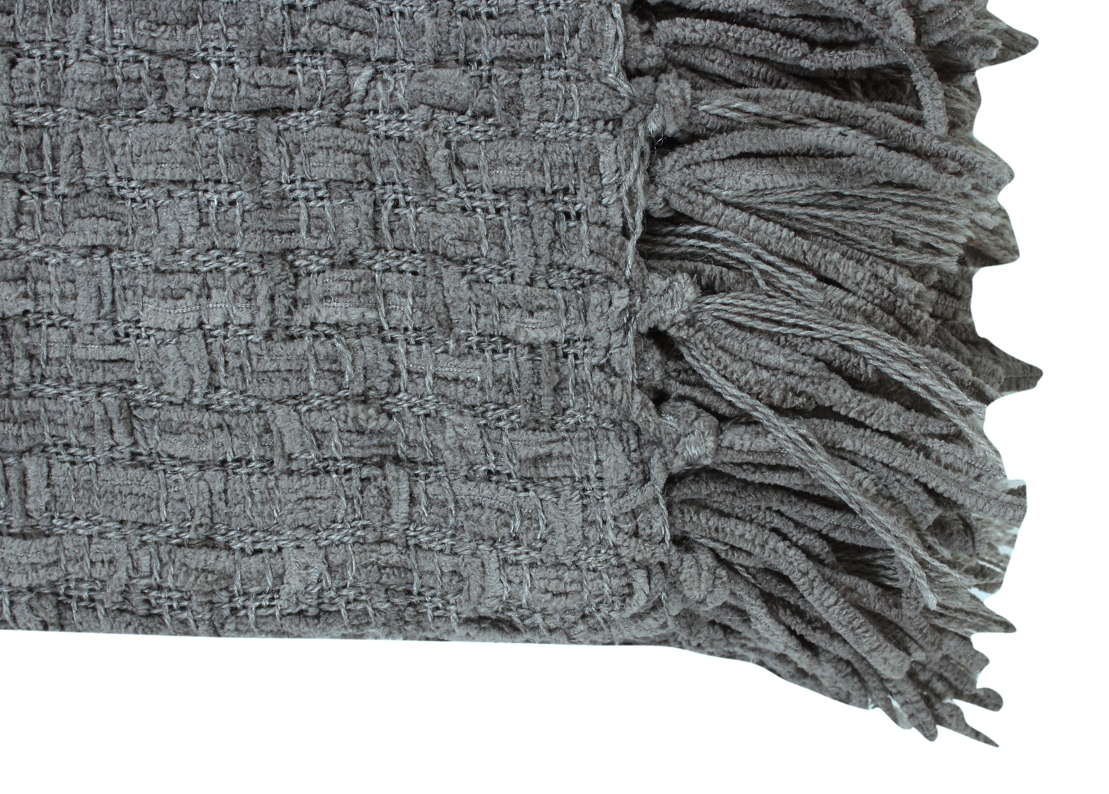 Chenille Basket Weave Throw