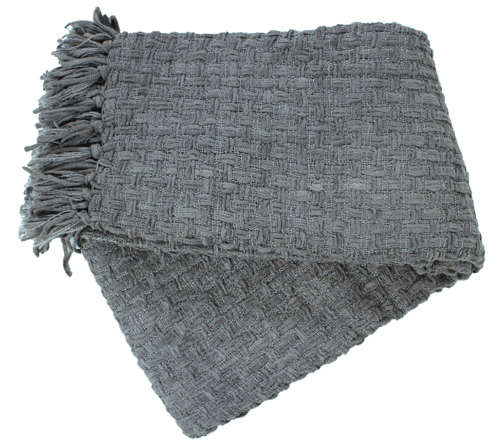 Chenille Basket Weave Throw