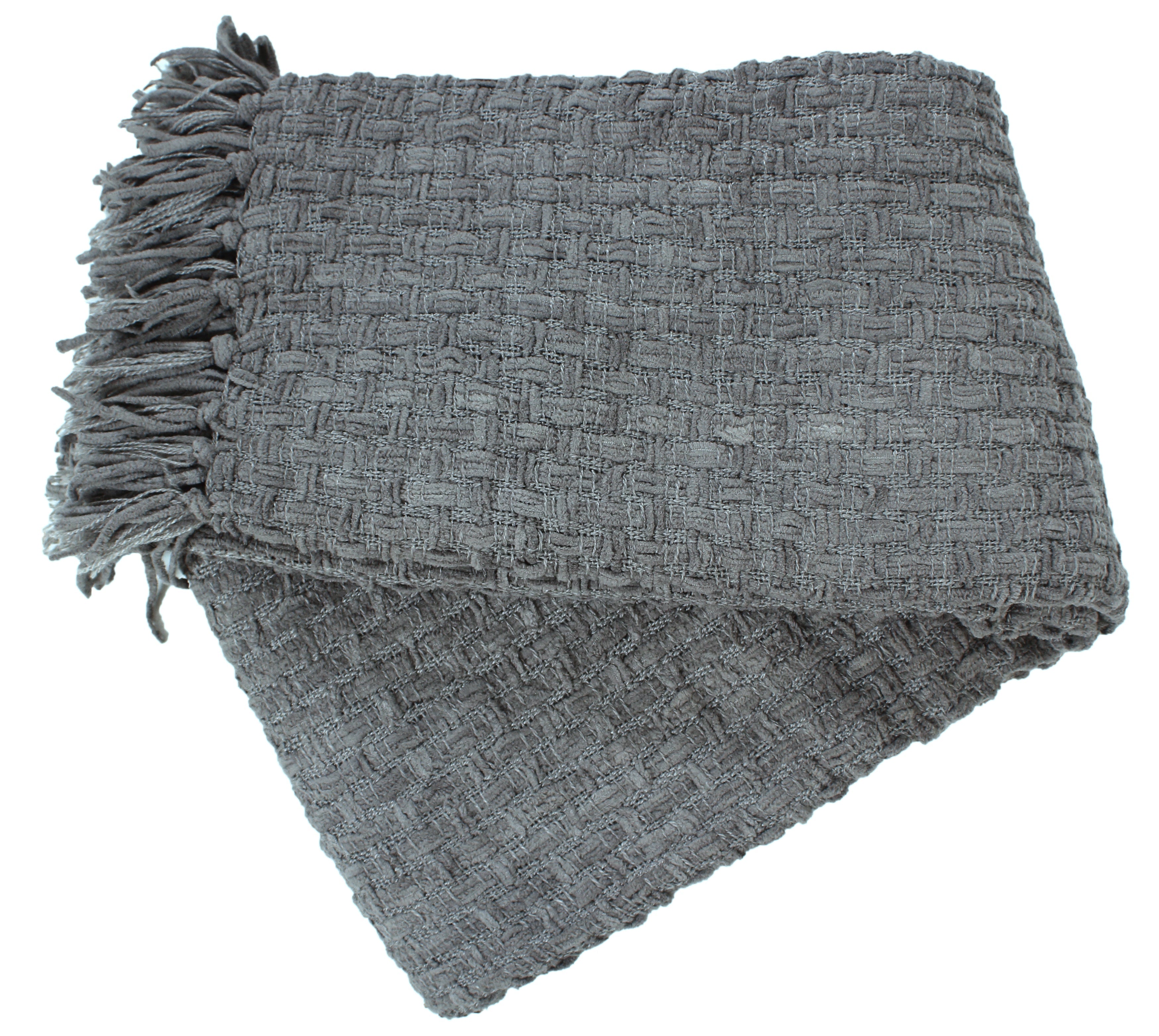 Chenille Basket Weave Throw