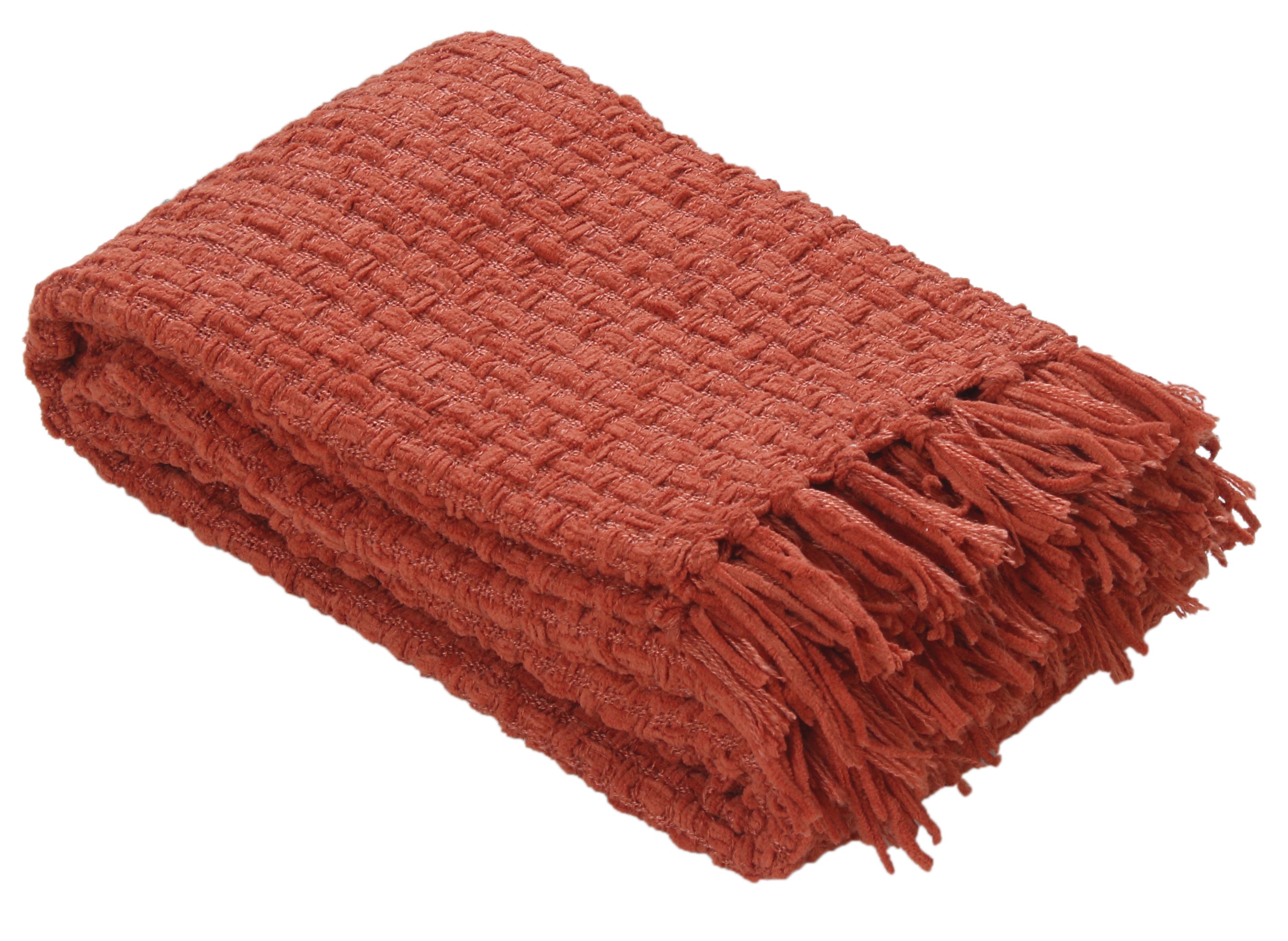 Chenille Basket Weave Throw