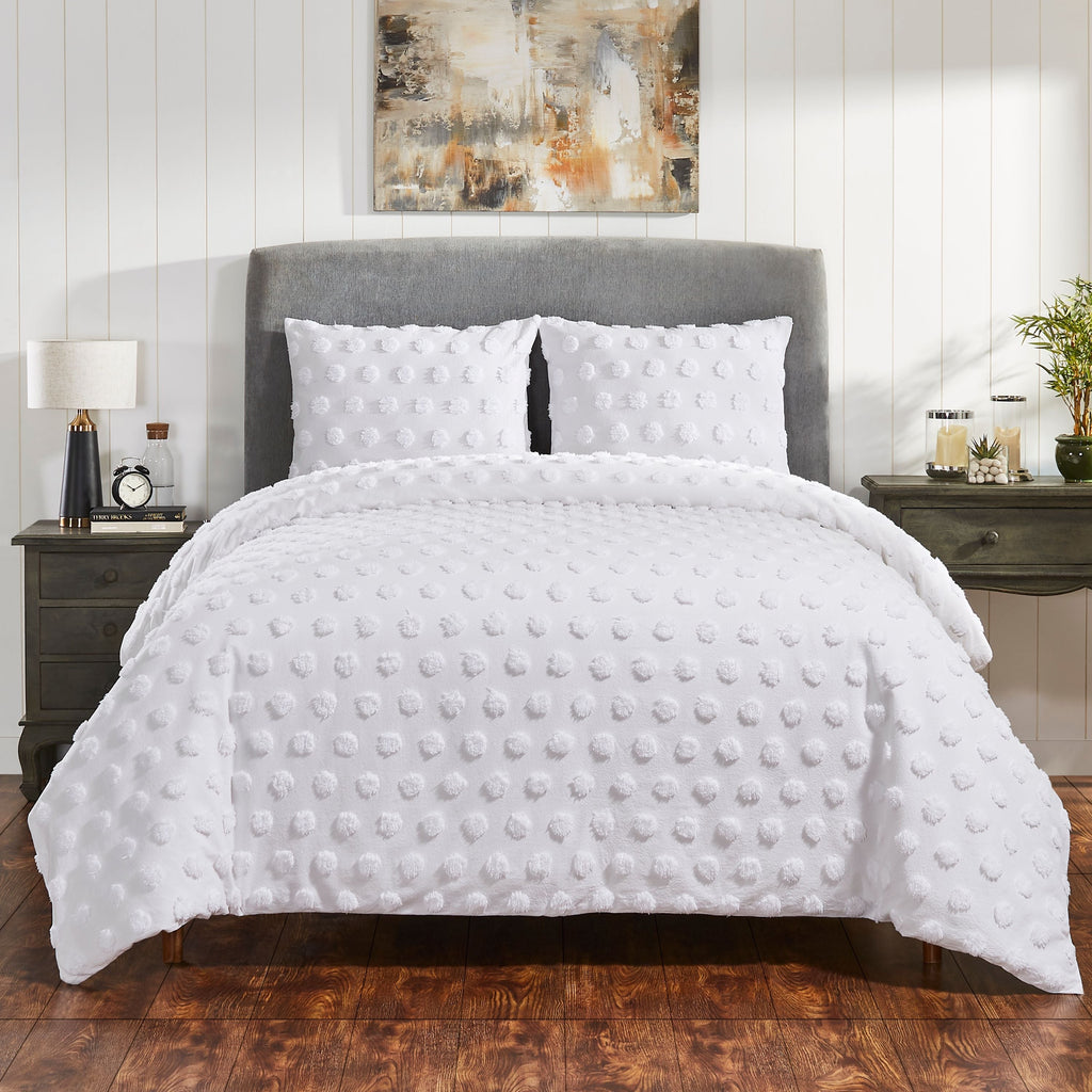 Venice Tufted Cotton Duvet Cover Set