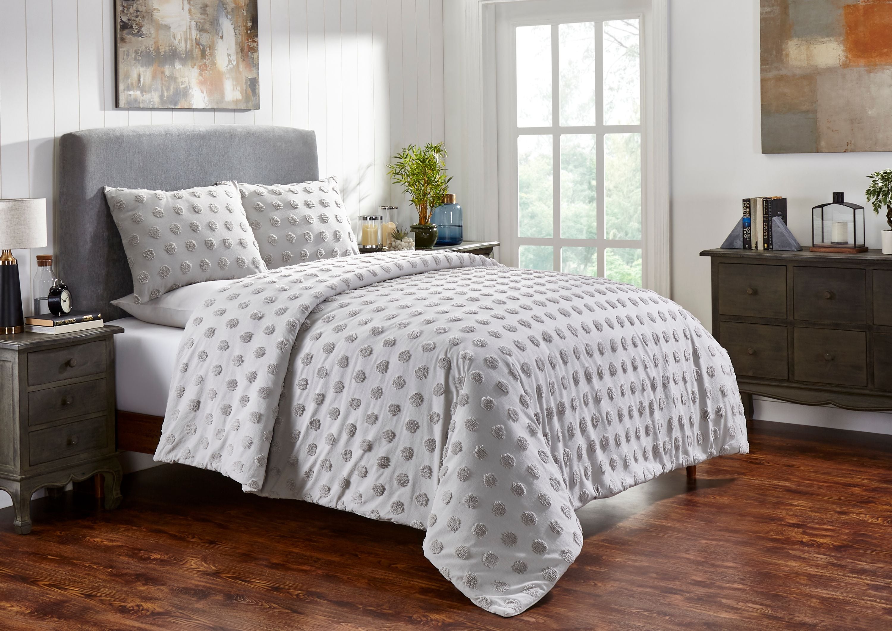 Venice Tufted Cotton Duvet Cover Set