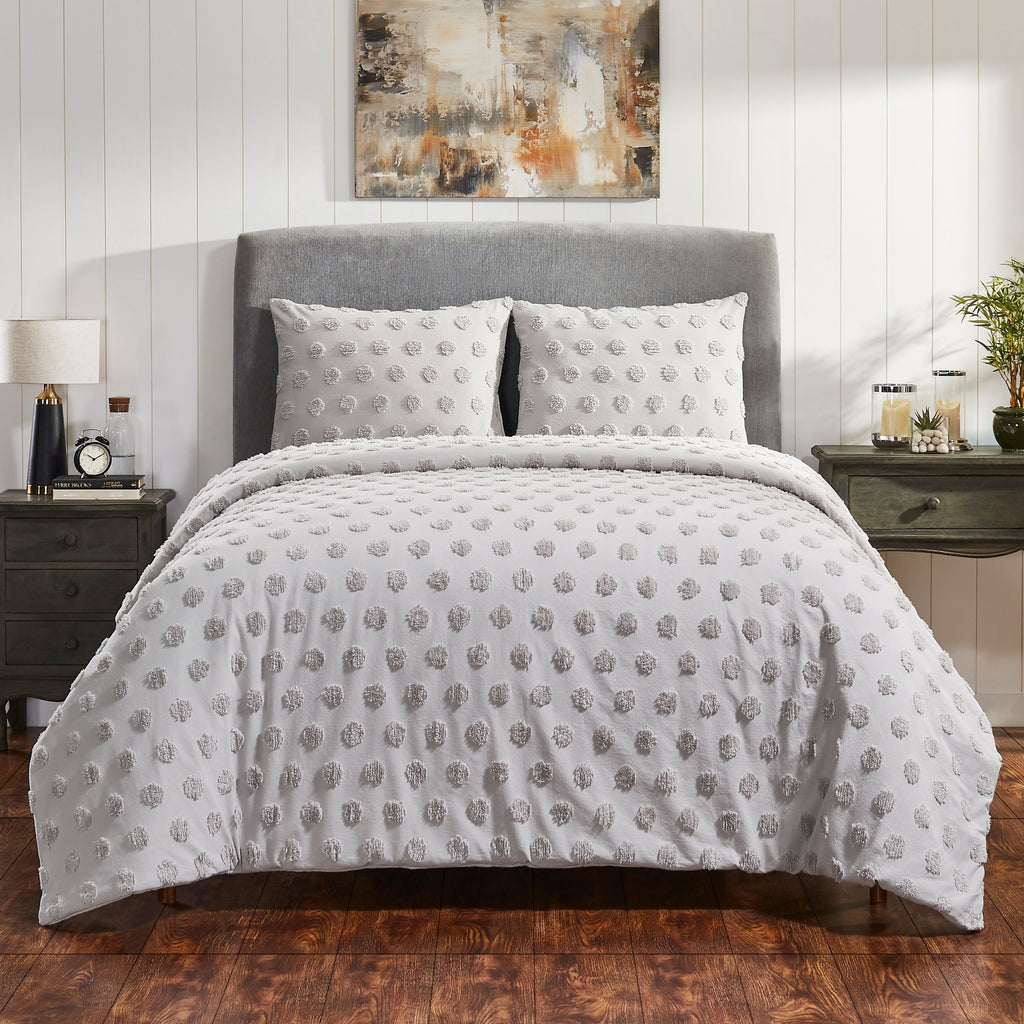 Venice Tufted Cotton Duvet Cover Set