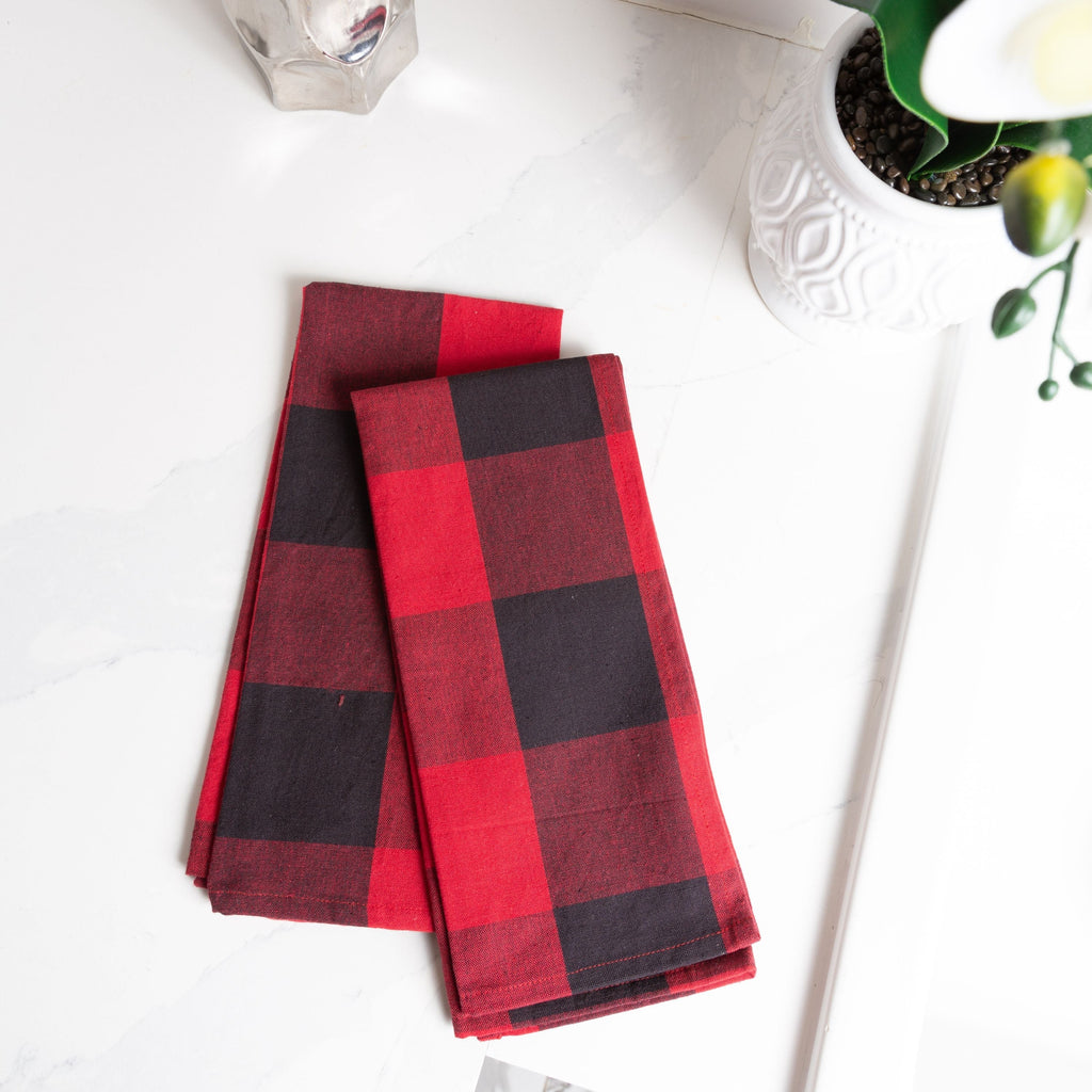 Buffalo Check Cotton Kitchen Towel - Set of 2