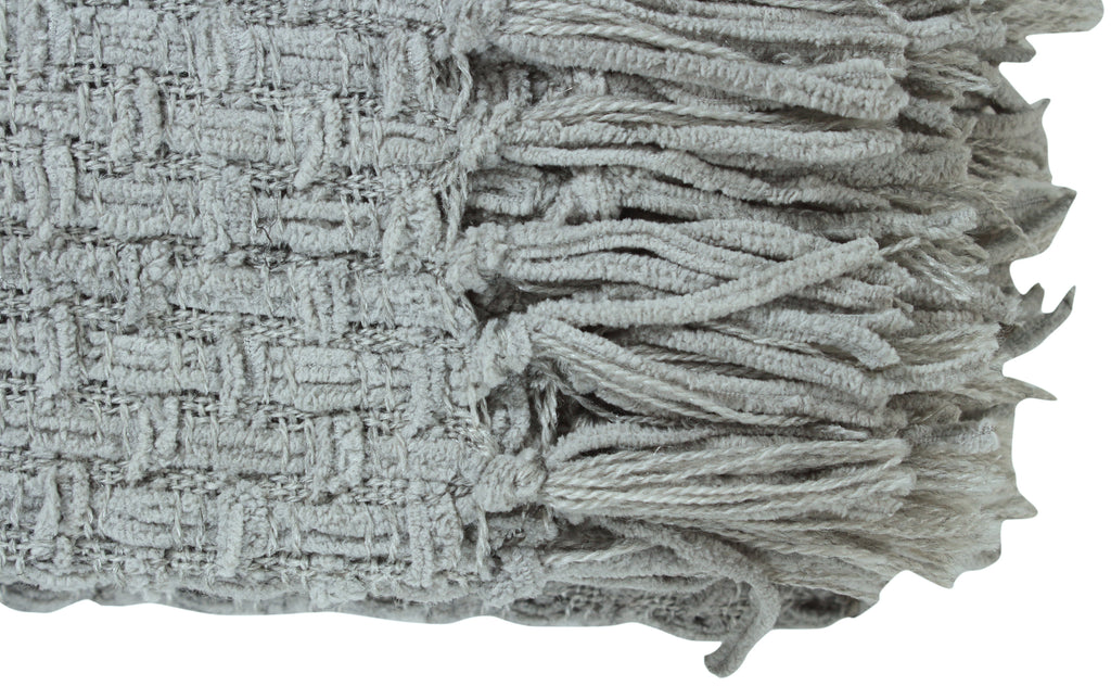 Chenille Basket Weave Throw