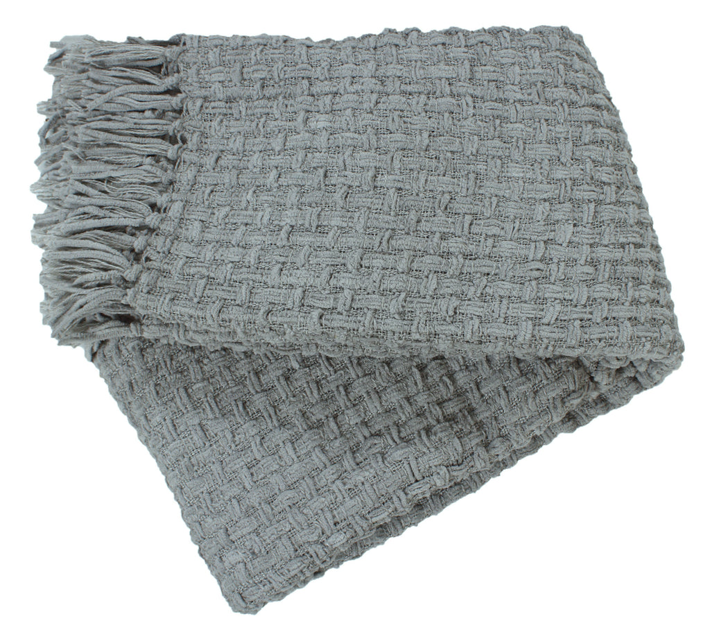 Chenille Basket Weave Throw