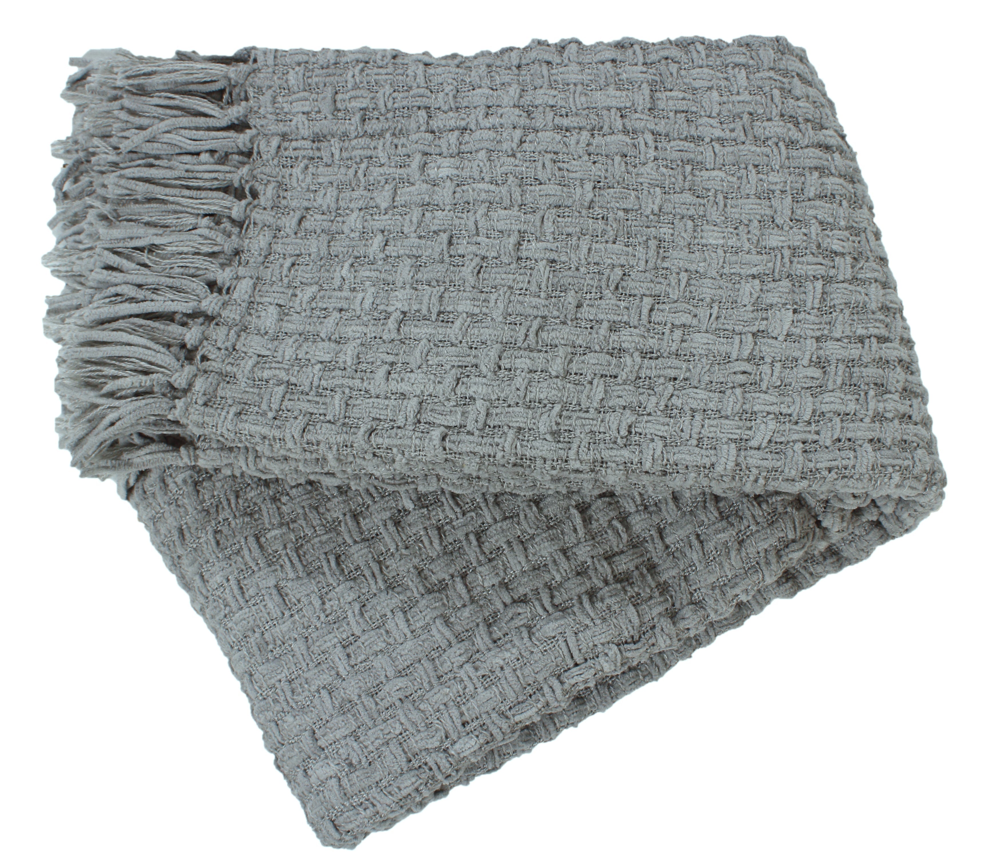Chenille Basket Weave Throw