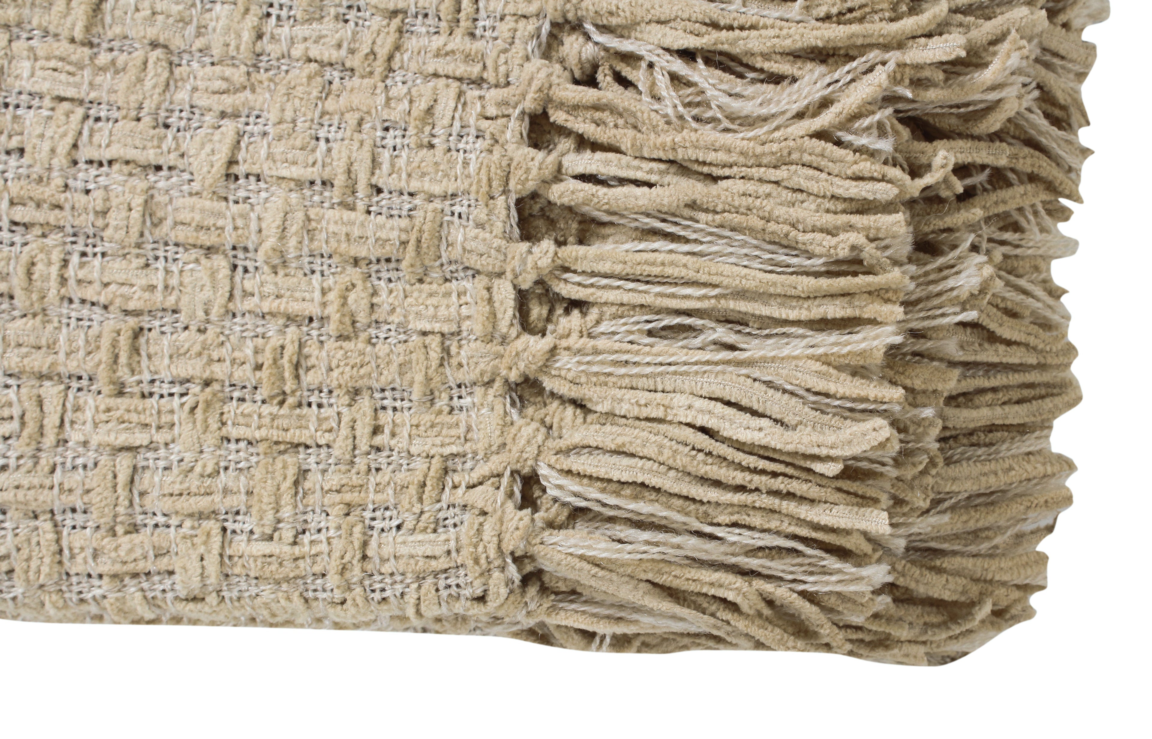 Chenille Basket Weave Throw