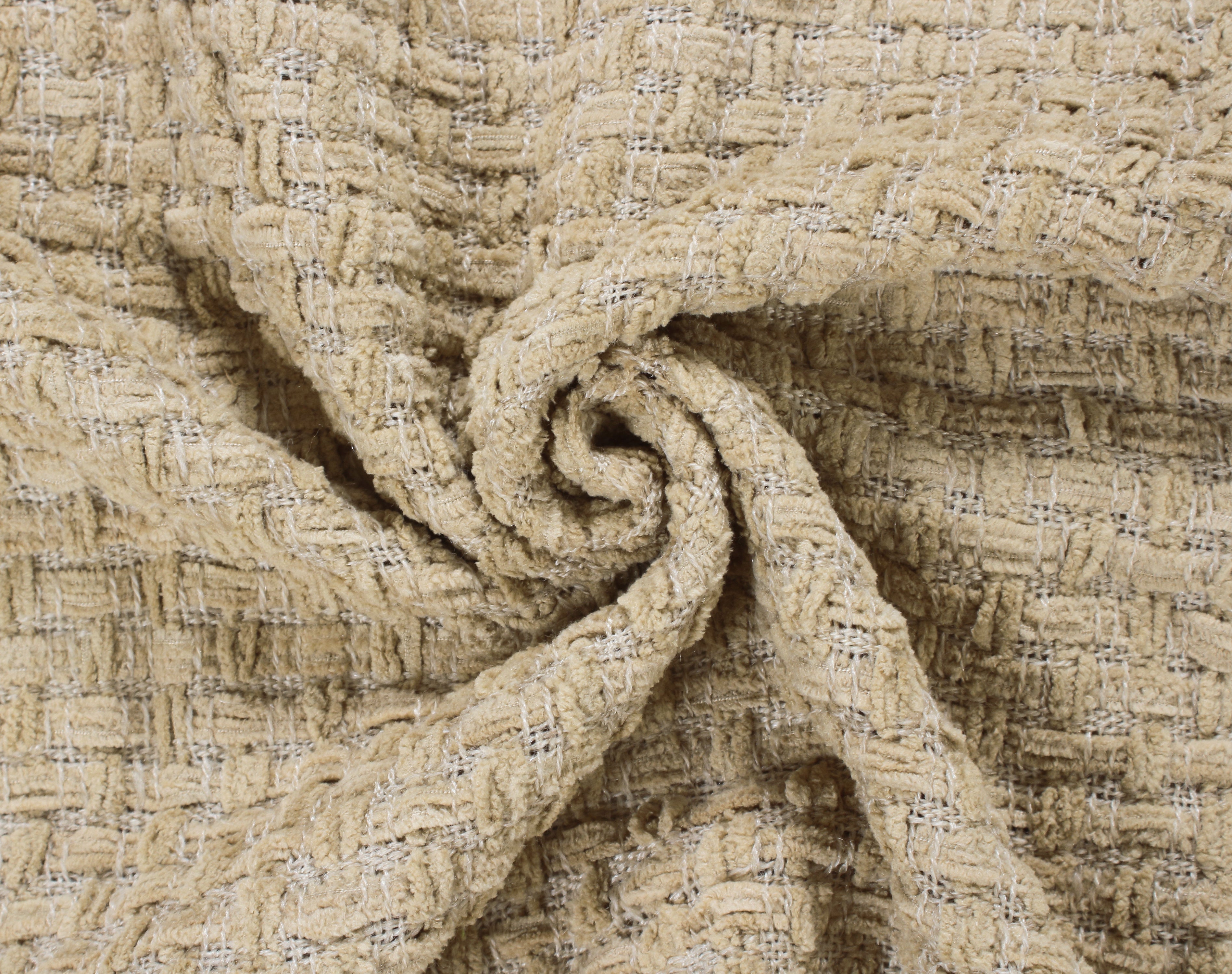 Chenille Basket Weave Throw