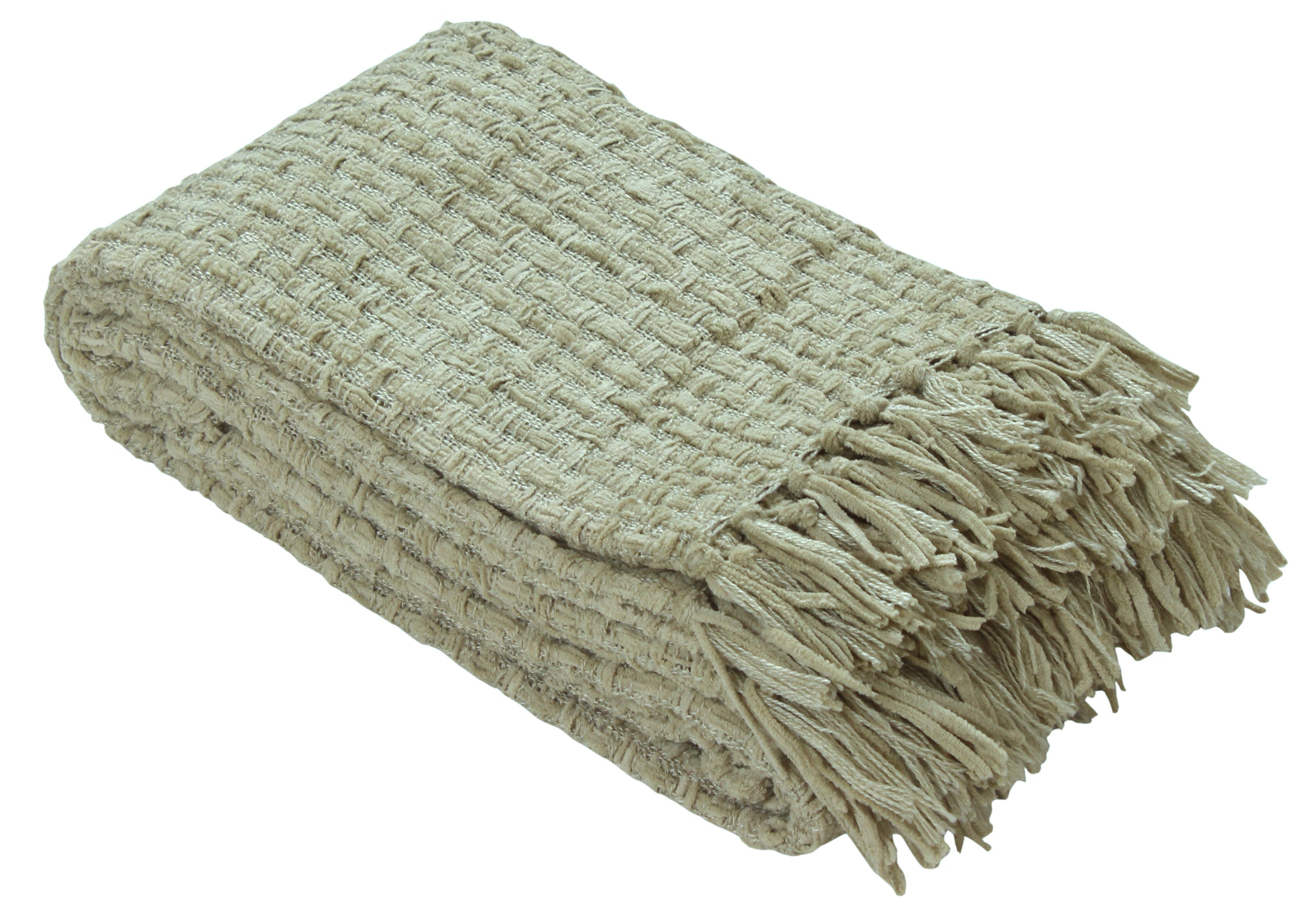 Chenille Basket Weave Throw