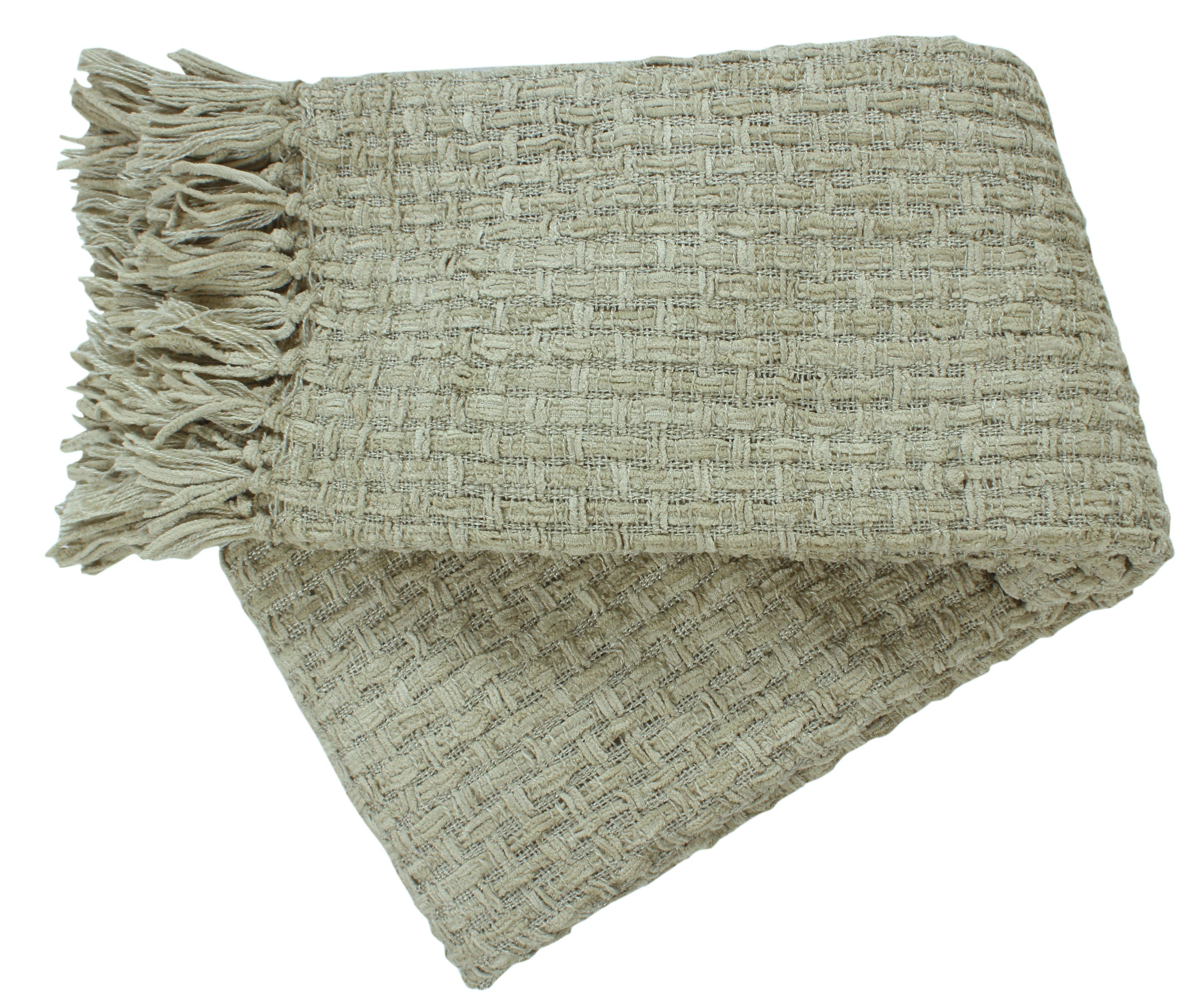 Chenille Basket Weave Throw