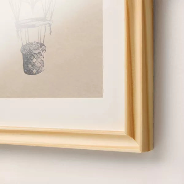 11"x14" Hot Air Balloon Sketch Framed Wall Art (Set of 3) - Hearth & Hand