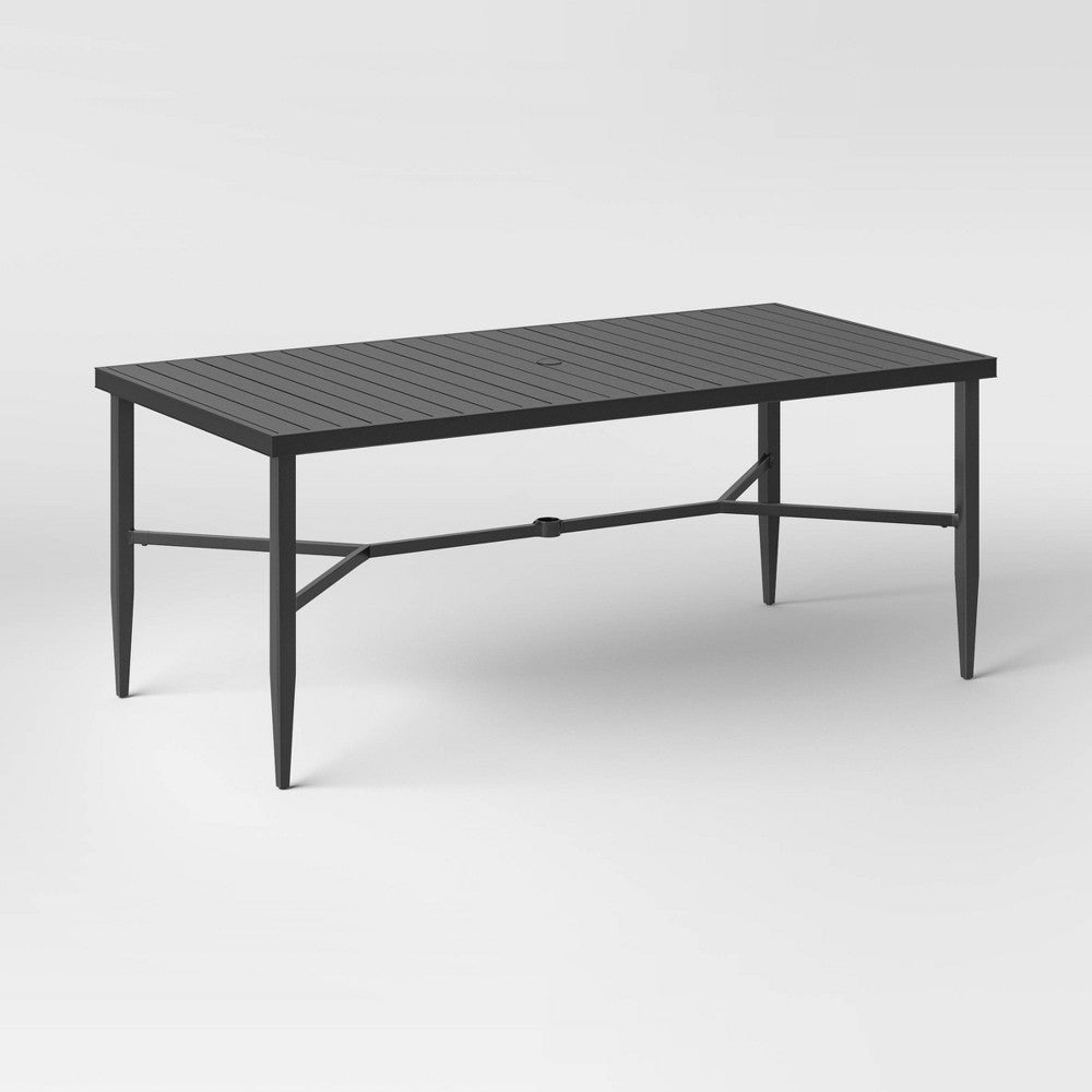 Threshold  Searsburg Aluminum Rectangle Slat Top Patio Table