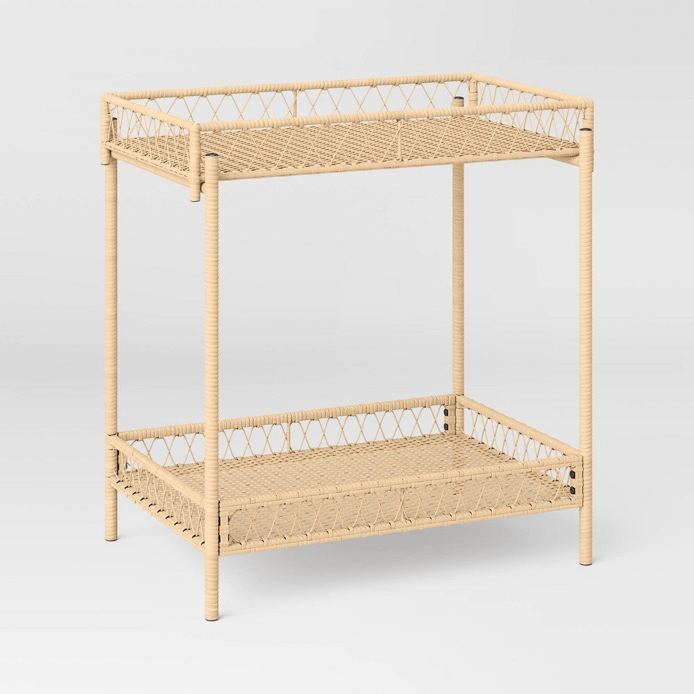 Threshold Outdoor/Indoor Bar Cart Server - Natural
