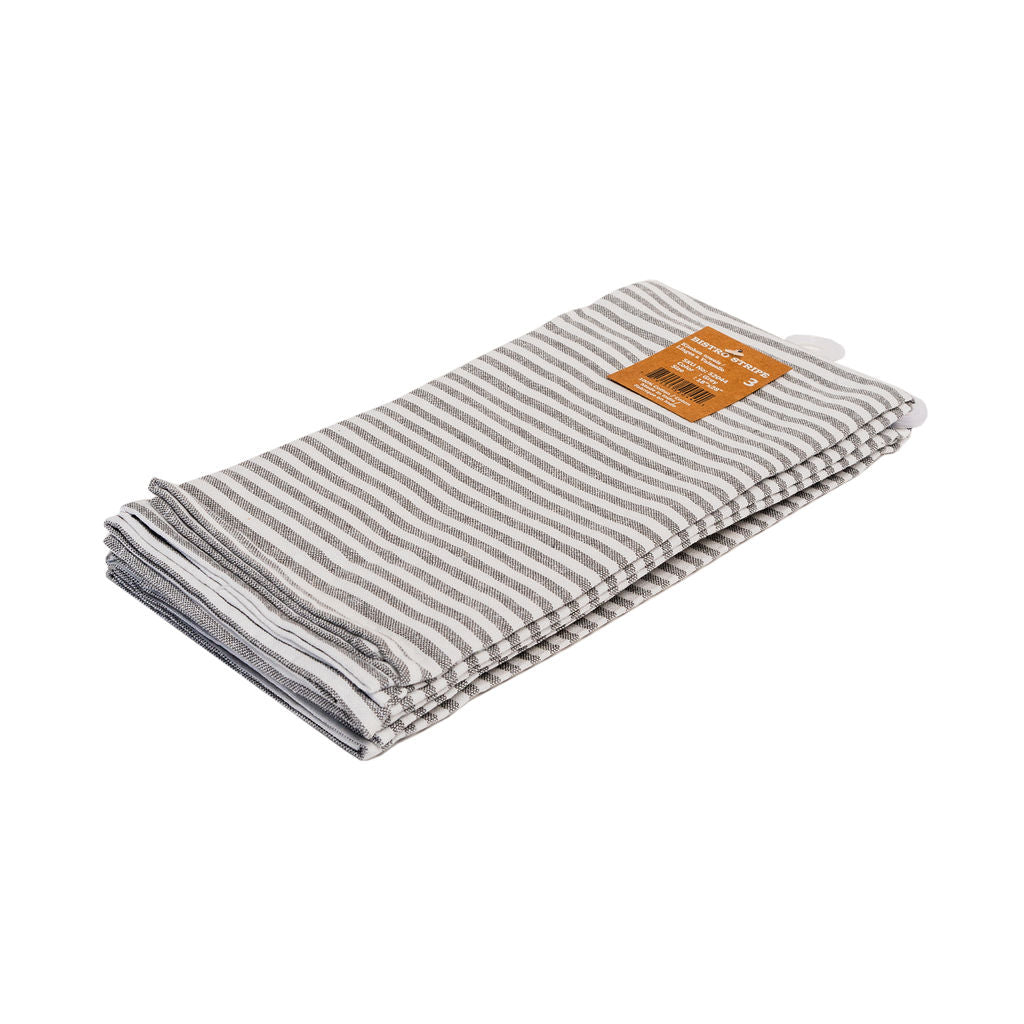 BISTRO STRIPE-KITCHEN TOWEL-SET OF 3