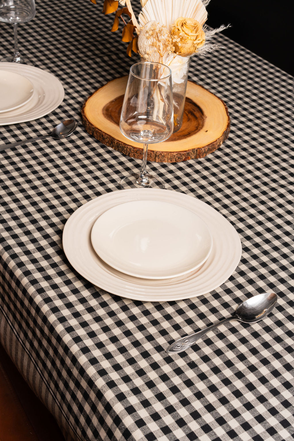 GINGHAM CHECK-TABLE CLOTH