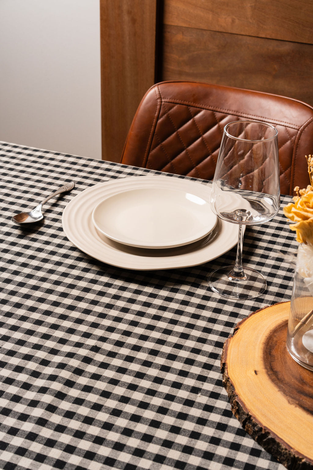 GINGHAM CHECK-TABLE CLOTH