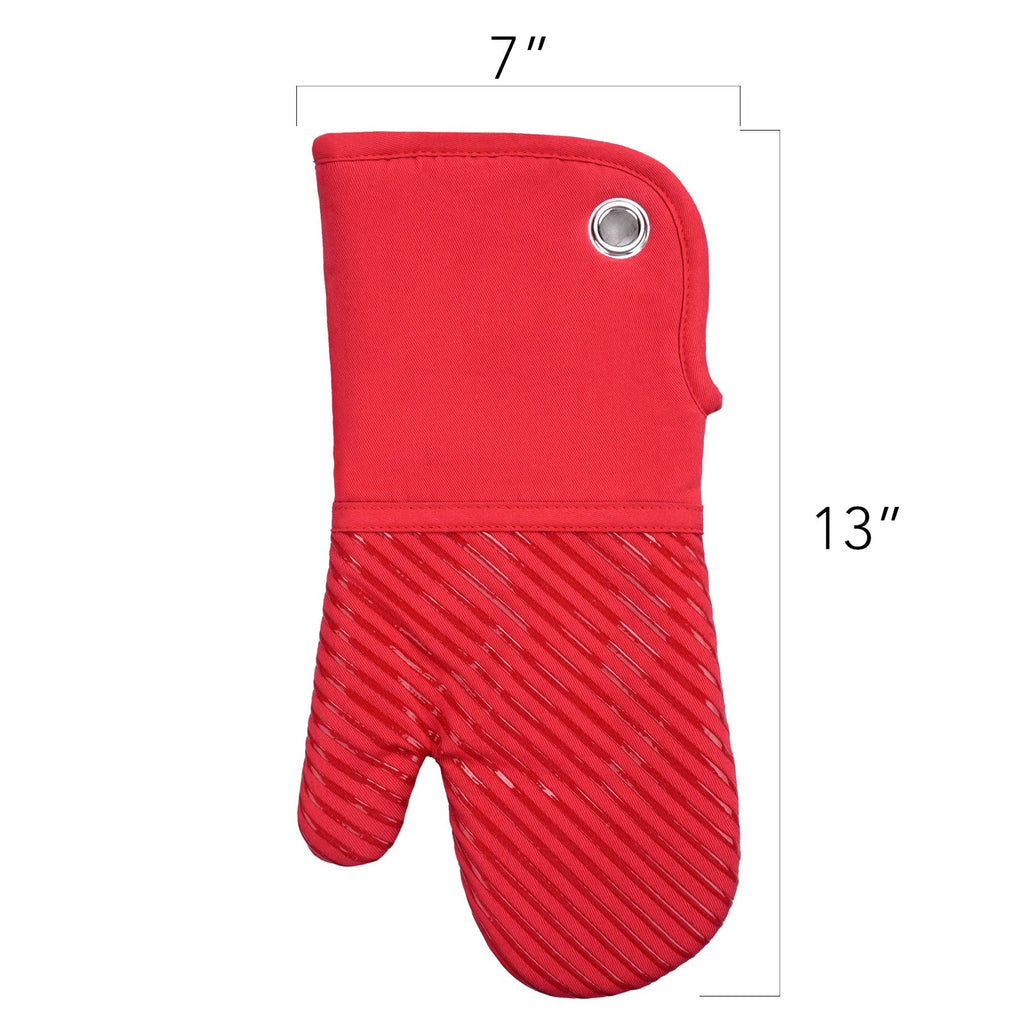 SILICON PRINT OVEN MITT-PAIR