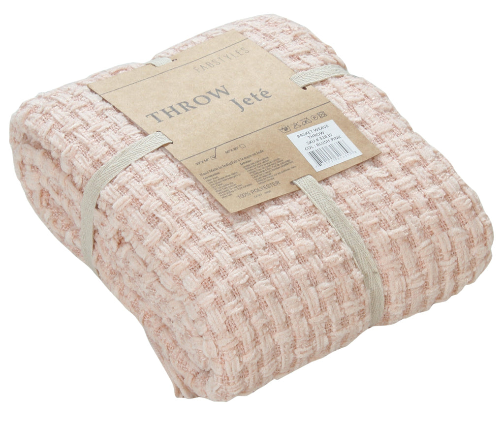 Chenille Basket Weave Throw